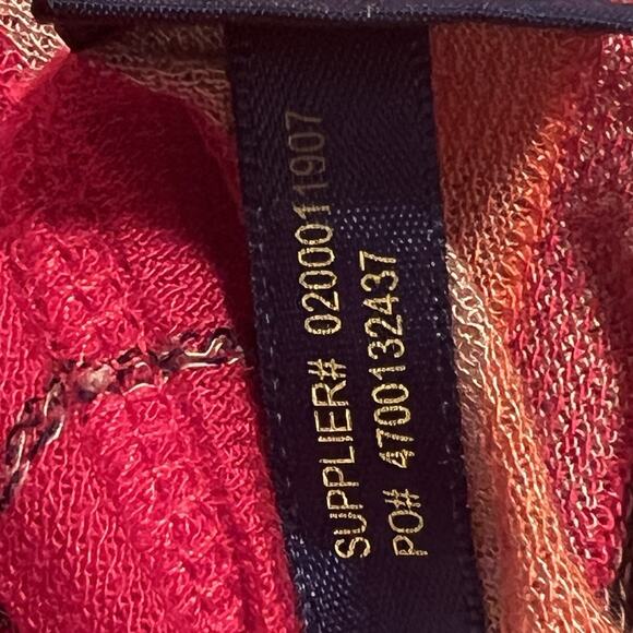 Polo Ralph Lauren Women's Western Aztec Tunic Top Red Striped Small Short Sleeve - Picture 11 of 12